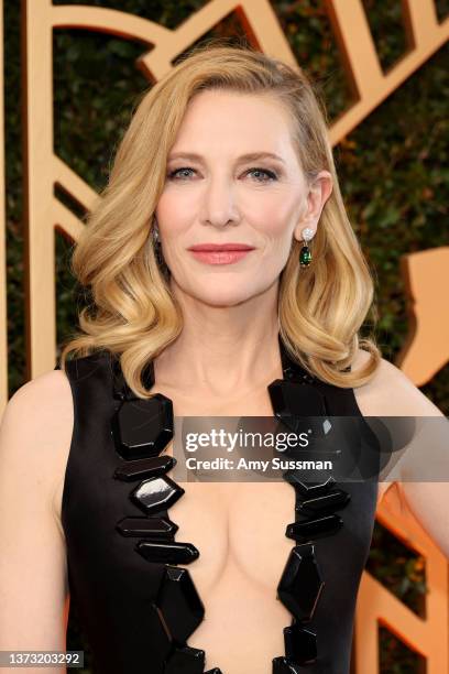 Cate Blanchett attends the 28th Annual Screen Actors Guild Awards at Barker Hangar on February 27, 2022 in Santa Monica, California.