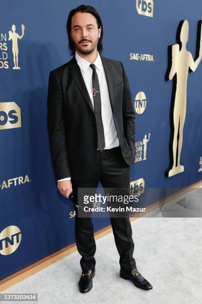 Jack Huston attends the 28th Screen Actors Guild Awards at Barker Hangar on February 27, 2022 in Santa Monica, California. 1184573