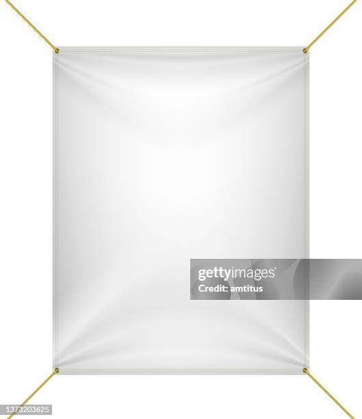 vertical banner mockup - vertical billboard mockup stock illustrations