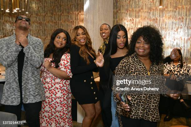 Dominic Nash, Donielle Nash, Niecy Nash, Jessica Betts, Dia Nash amd Margaret Ensleyat the Essence Magazine cover celebration for Niecy Nash and Wife...