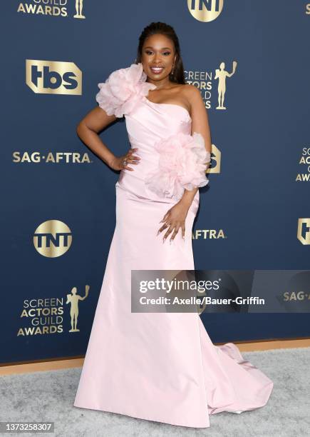 Jennifer Hudson attends the 28th Annual Screen Actors Guild Awards at Barker Hangar on February 27, 2022 in Santa Monica, California.