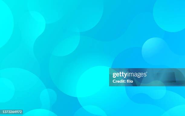 bildbanksillustrationer, clip art samt tecknat material och ikoner med blue water bubble blob abstract smooth background - fizz