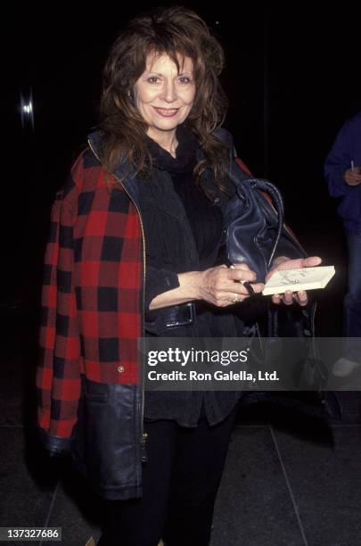 Ann Wedgeworth attends the premiere of "The Pickle" on April 27, 1993 at the Director's Guild Theater in Hollywood, California.