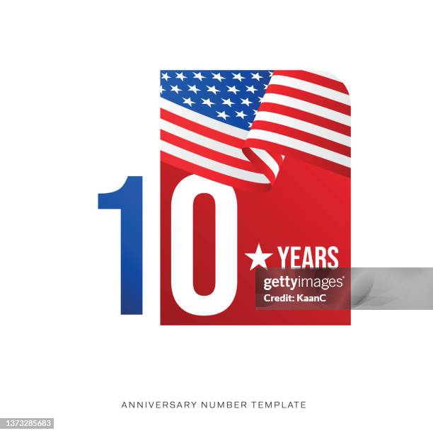 usa concept. modern anniversary logo template isolated, anniversary icon label, anniversary symbol stock illustration - corporate invitation stock illustrations