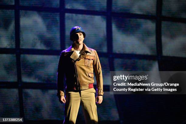 Anaheim, CA Captain America during a scene from Rogers: The Musical at the Hyperion Theater inside Disney California Adventure in Anaheim, CA, on...