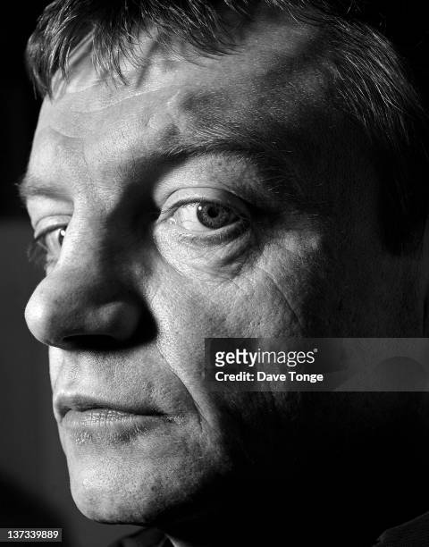 Singer and lyricist Mark E Smith, of English post-punk group The Fall, north London, 1998.