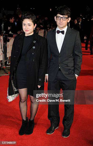 Actors Yasmin Paige and Craig Roberts attends the London Film Critics' Circle Awards 2012 at BFI Southbank on January 19, 2012 in London, England.