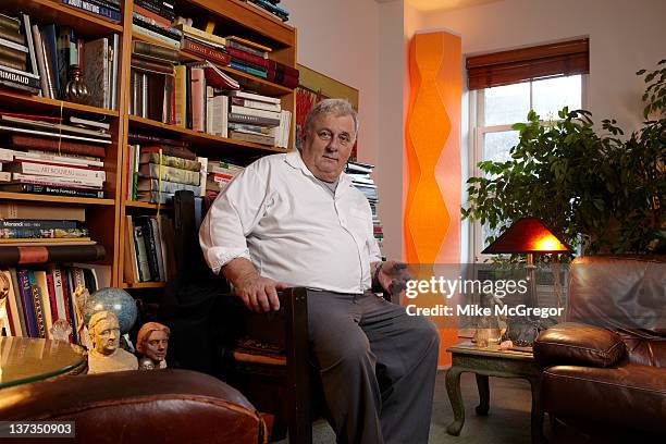 Author Edmund White is photographed for The Observer Newspaper on October 25, 2011 in New York City.