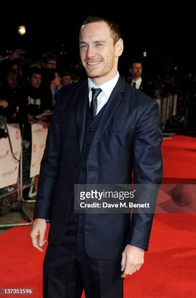 Actor Michael Fassbender attends the London Film Critics' Circle Awards 2012 at BFI Southbank on January 19, 2012 in London, England.