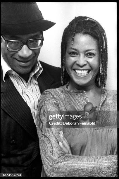 Deborah Feingold/Corbis via Getty Images) Portrait of former married couple, American Jazz musician & composer Max Roach and Jazz singer & actress...