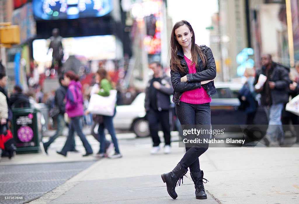 Girl on the streets of NYC