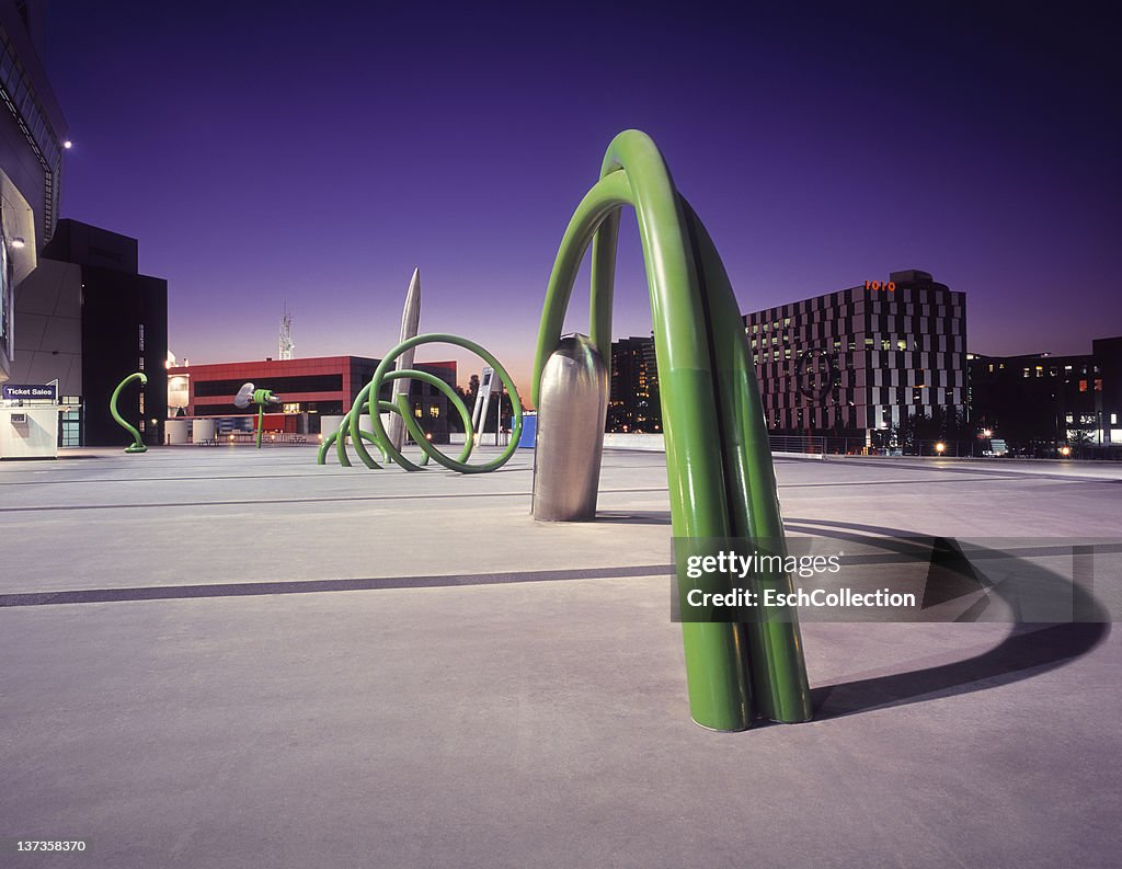 Large metal sculptures at the Docklands, Melbourne