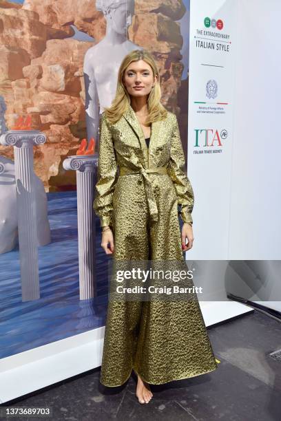 Sophie Sumner attends the Italian Trade Agency showcases 70 of the best 'Made in Italy' brands at Coterie at the Jacob Javitz Center on February 28,...