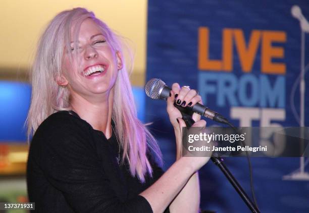 Ellie Goulding performs during JetBlue's Live From T5 Concert Series at JFK Airport on January 19, 2012 in New York City.