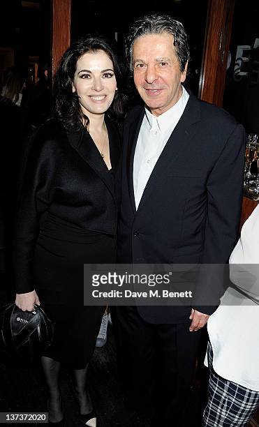 Nigella Lawson and Charles Saatchi attend a dinner hosted by Joseph Group CEO Sara Ferrero and Vogue UK editor-at-large Fiona Golfar at Joe's...