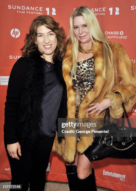 Filmmaker Lauren Greenfield and film subject Jacqueline Siegel arrive at 'The Queen Of Versailles' premiere held at Eccles Center Theatre during the...