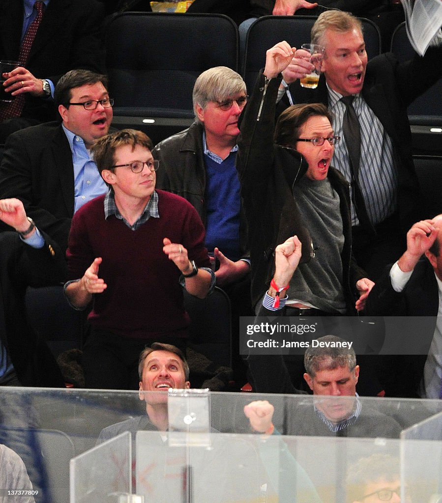 Celebrities Attend The Pittsburgh Penguins Vs New York Rangers Game - January 19, 2012