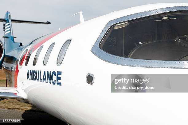 xxl elicottero-ambulanza aeroambulanza aereo jet-primo piano - air vehicle foto e immagini stock