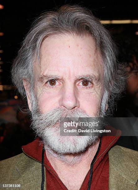 Grateful Dead co-founder Bob Weir attends the 110th NAMM Show - Day 1 at the Anaheim Convention Center on January 19, 2012 in Anaheim, California.
