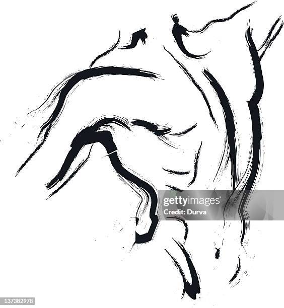 illustrations, cliparts, dessins animés et icônes de charbon torse humain - représentation masculine