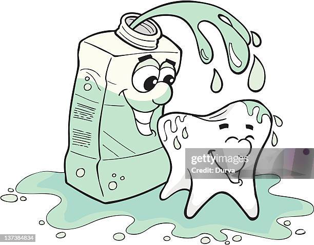 Tooth Rinse Animation Mouth Rinse Cartoon