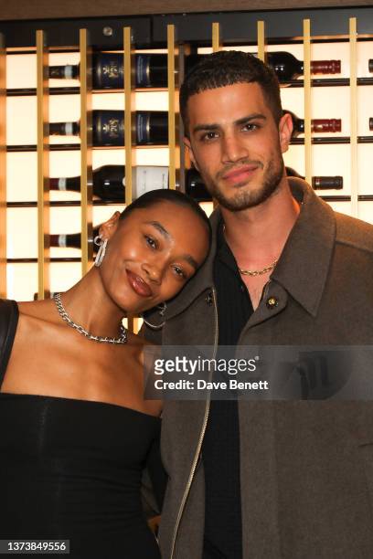 Cheyenne Maya-Carty aka Chey Maya and Ashton Gohil attend an exclusive preview dinner celebrating the launch of the May Fair Kitchen's new Japanese...