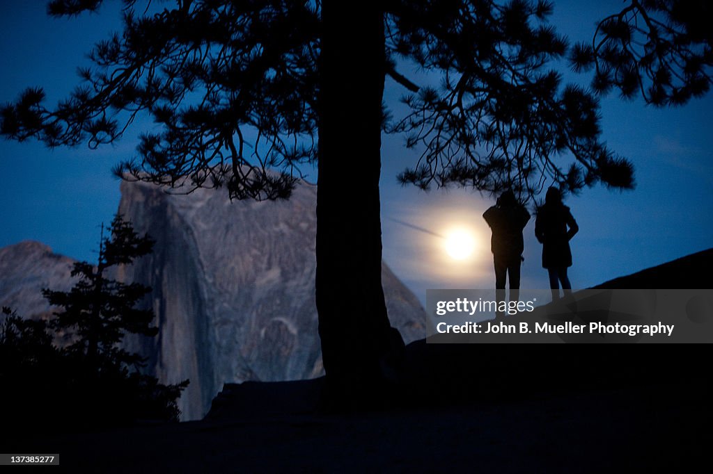 Moon eclipsed dome