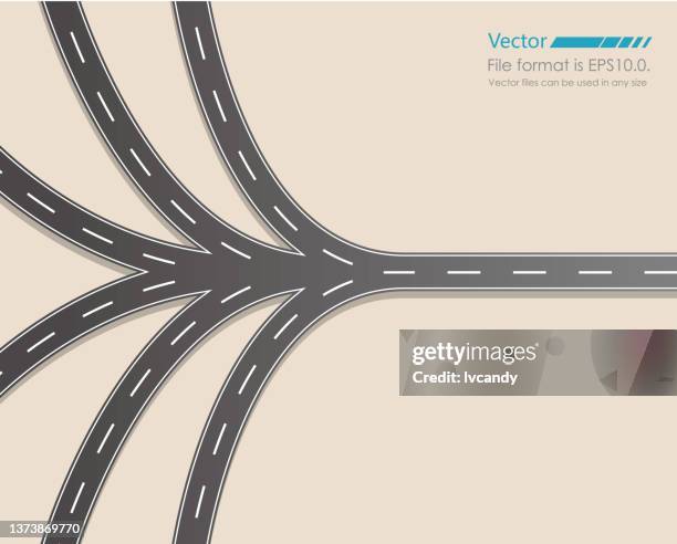 ilustrações, clipart, desenhos animados e ícones de estrada convergente - estrada