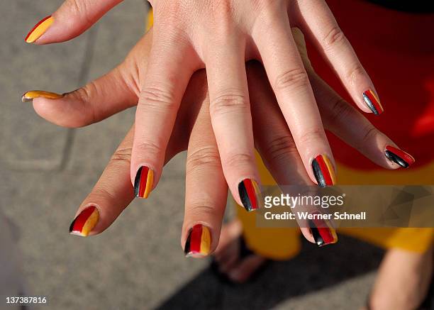 75 Red And Black Nail Designs Photos and Premium High Res Pictures - Getty  Images
