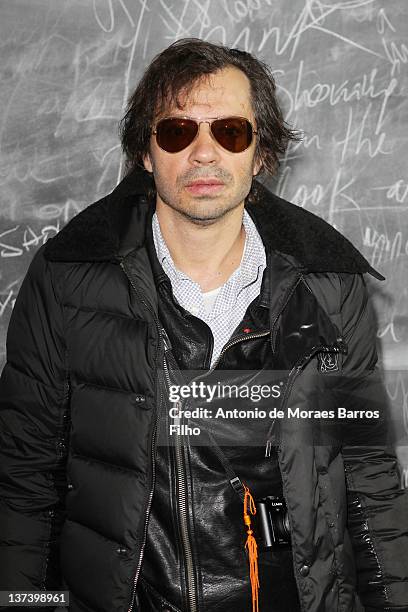 Olivier Zahm attends the Yves Saint Laurent Menswear Autumn/Winter 2013 show as part of Paris Fashion Week at La Sorbonne on January 20, 2012 in...