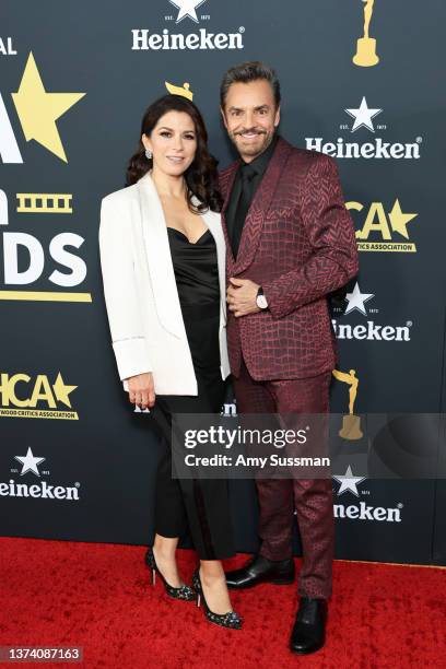 Alessandra Rosaldo and Eugenio Derbez attend the 5th Annual HCA Film Awards at Avalon Hollywood & Bardot on February 28, 2022 in Los Angeles,...