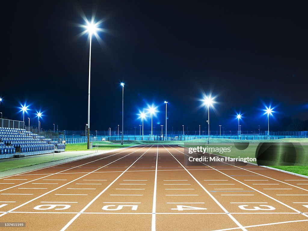 Race Track At Night