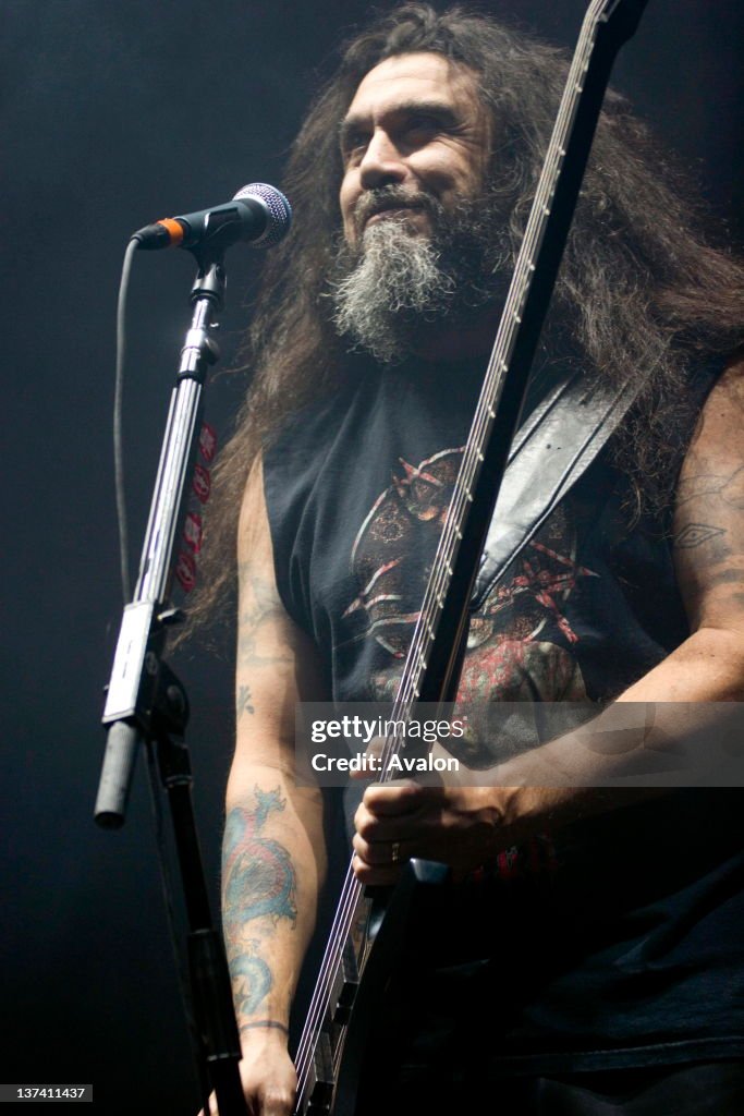 Slayr Rapper Performing Slayer in concert performing live at the Brixton Academy, London on ...
