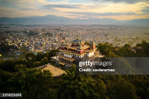 Fulari Gumba from drone point of view, Nepal Fulari Gumba from drone point of view, Nepal