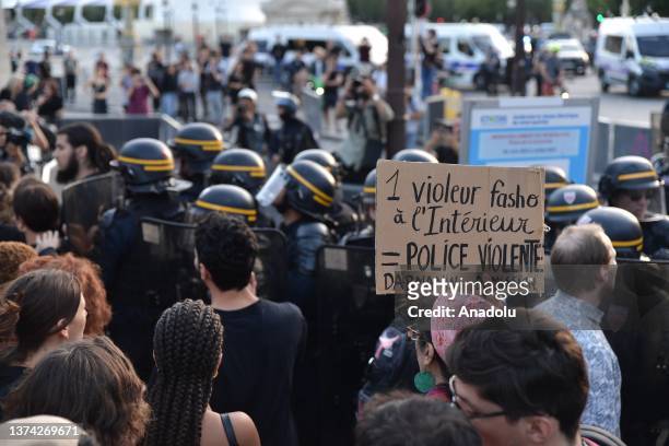 Clashes occur during a demonstration in Paris, on June 30 to ask for justice for a 17-year-old boy killed by the police in Nanterre in the suburbs of...