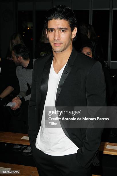 Daniel de la Falaise attends during the Givenchy Menswear Autumn/Winter 2013 show as part of Paris Fashion Week on January 20, 2012 in Paris, France.