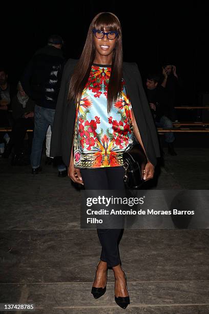Honey Dijon attends the Givenchy Menswear Autumn/Winter 2013 show as part of Paris Fashion Week on January 20, 2012 in Paris, France.