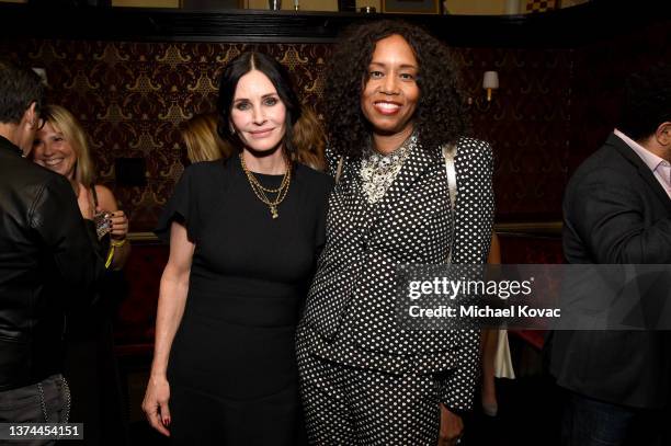 Courteney Cox and EVP TriStar Television at Sony Pictures Entertainment Kathryn Busby attend the "Shining Vale" Global Premiere Event And Screening...