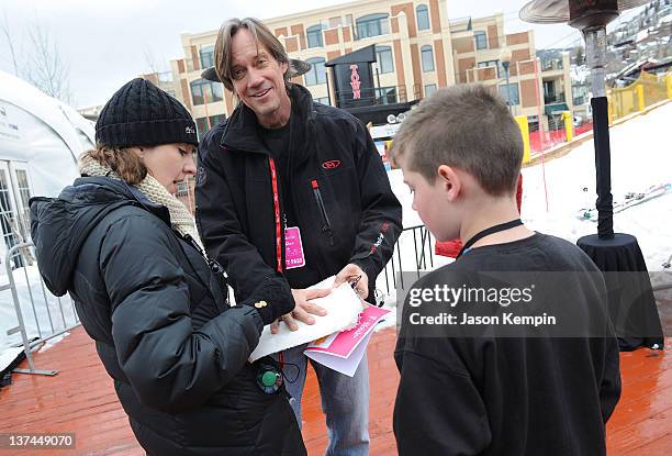 Kevin Sorbo attends day 1 of McCafe held at T-Mobile Google Music Village at The Lift during 2012 Sundance Film Festival on January 20, 2012 in Park...