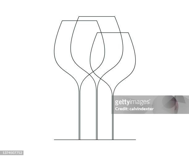 wineglasses design - wine glass stock illustrations
