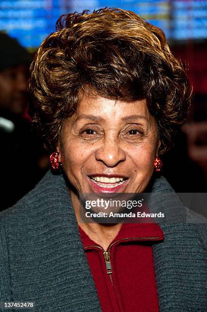 Actress Marla Gibbs attends the "Red Tails" VIP opening night screening at Rave Baldwin Hills 15 Theatres on January 20, 2012 in Los Angeles,...