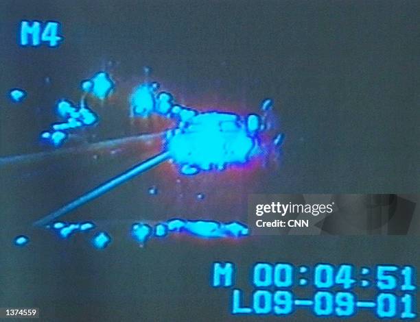 This image taken from a Maryland state police patrol car camera shows the car of September 11 hijacker Ziad S. Jarrah on September 9, 2001 in...