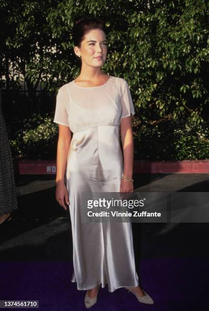 American actress Lara Flynn Boyle attends the 1994 MTV Movie Awards, held at at Sony Pictures Studios in Culver City, California, 4th June 1994.