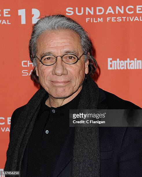 Actor Edward James Olmos attends the 'Filly Brown' premiere held at the Library Center Theatre during the 2012 Sundance Film Festival on January 20,...