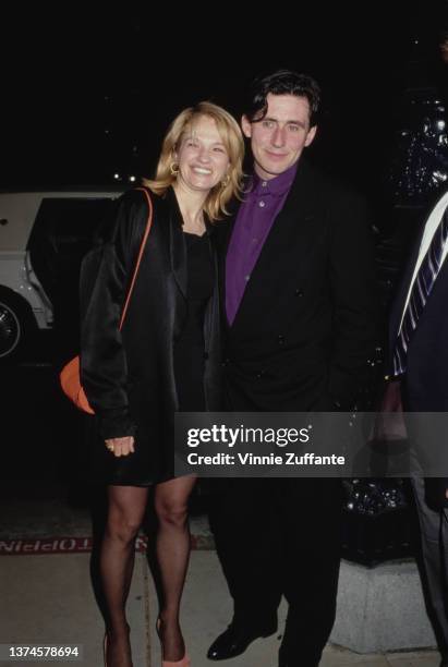 American actress Ellen Barkin and her husband, Irish actor Gabriel Byrne, attend a screening of 'Switch' at the Samuel Goldwyn Theater in Beverly...