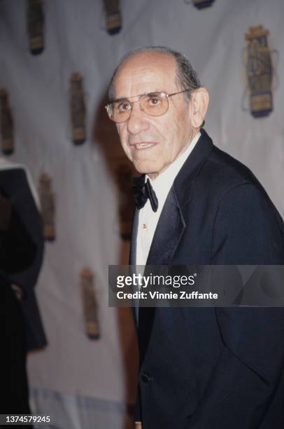 American baseball player Yogi Berra attend the Sports Illustrated 20th Century Sports Awards, held at Madison Square Garden in New York City, New...
