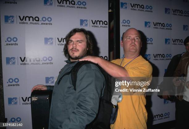 American comedy rock duo Tenacious D attend the 2000 MTV Video Music Awards, held at Radio City Music Hall in New York City, New York, 7th September...