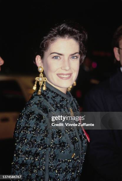 American actress Lara Flynn Boyle attends the 13th Annual CableACE Awards, held at the Pantages Theater in Los Angeles, California, 12th January 1992.