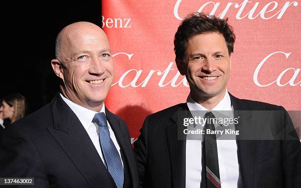 Agent Bryan Lourd and director Bennett Miller arrive at the 23rd Annual Palm Springs International Film Festival Awards Gala at Palm Springs...