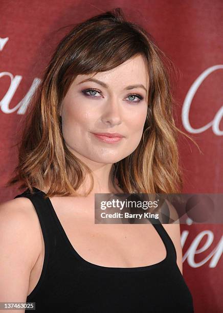 Actress Olivia Wilde arrives at the 23rd Annual Palm Springs International Film Festival Awards Gala at Palm Springs Convention Center on January 7,...